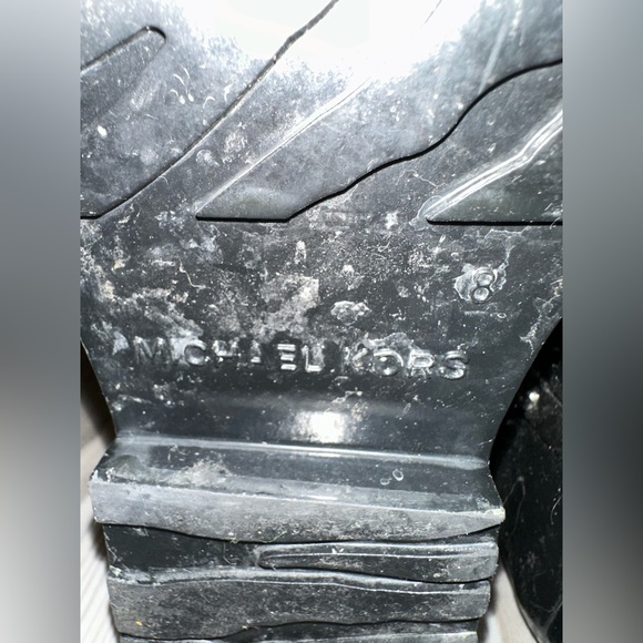 Michael Kors brown and black rain boots. Size 8 - Picture 5 of 7